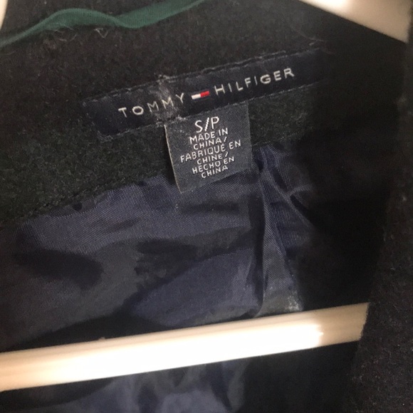 Plaid green/blue pea coat - Picture 3 of 3